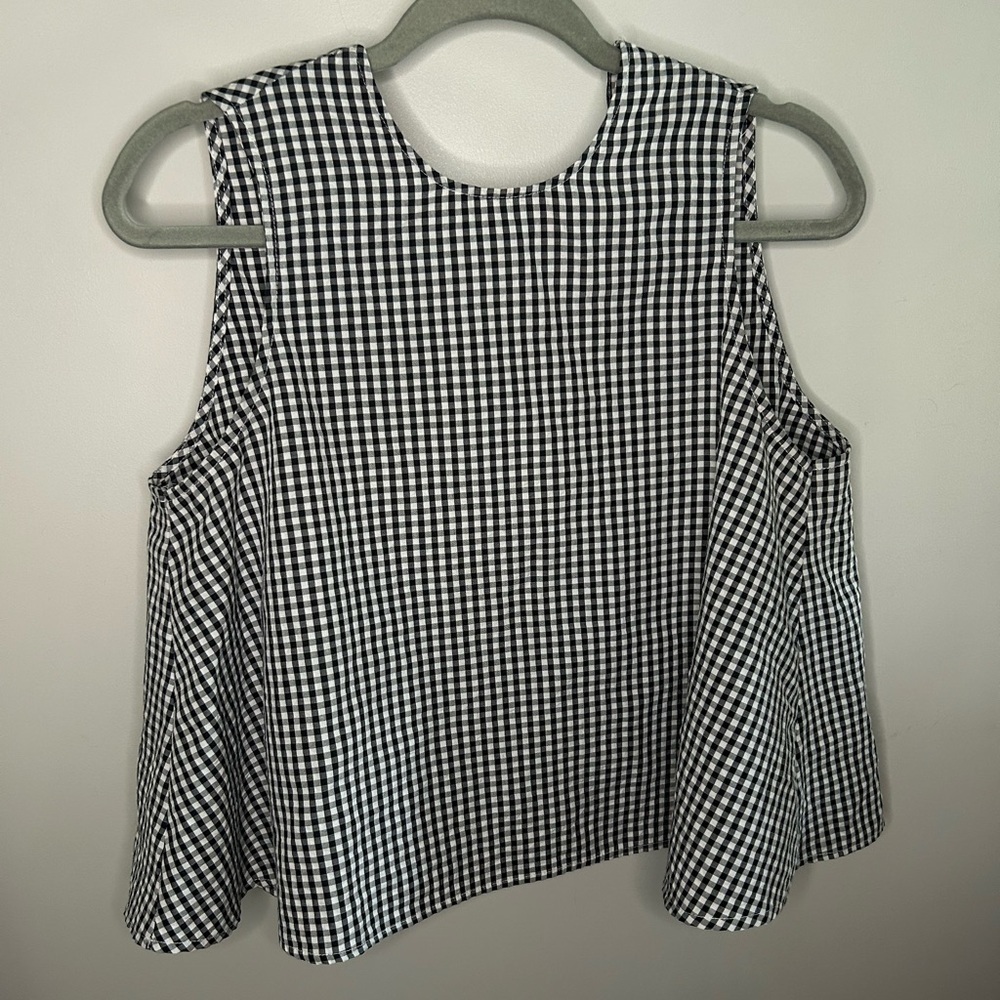 NWOT Boutique Gingham Tank